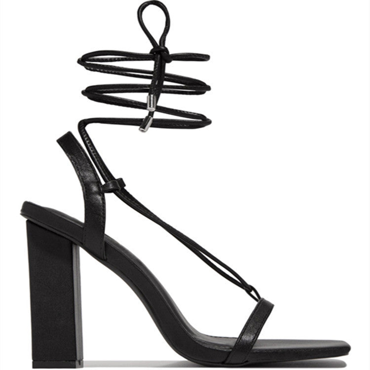 GlamLace™ Square Toe Sandals