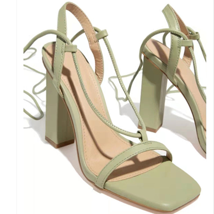 GlamLace™ Square Toe Sandals