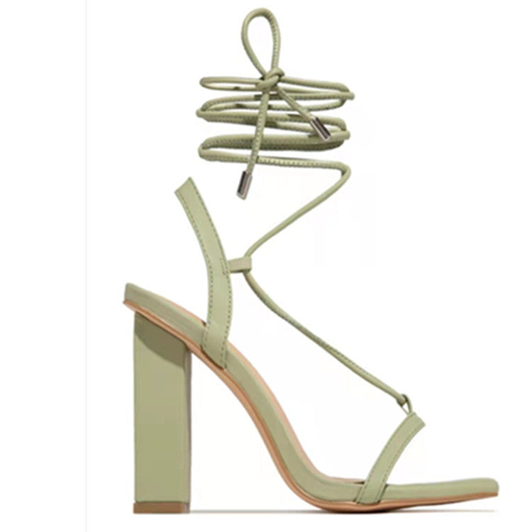 GlamLace™ Square Toe Sandals